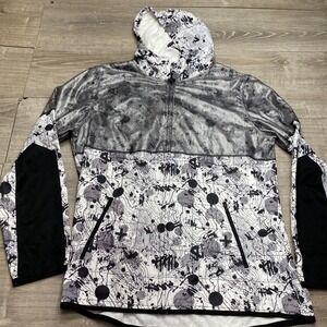 FISLL NBA Boston Celtics‎ Zip Hoodie Mens XL Graphic Print Jacket White Black